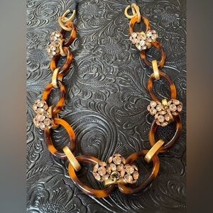 J. Crew Gold and Tortoise Shell Necklace or Belt